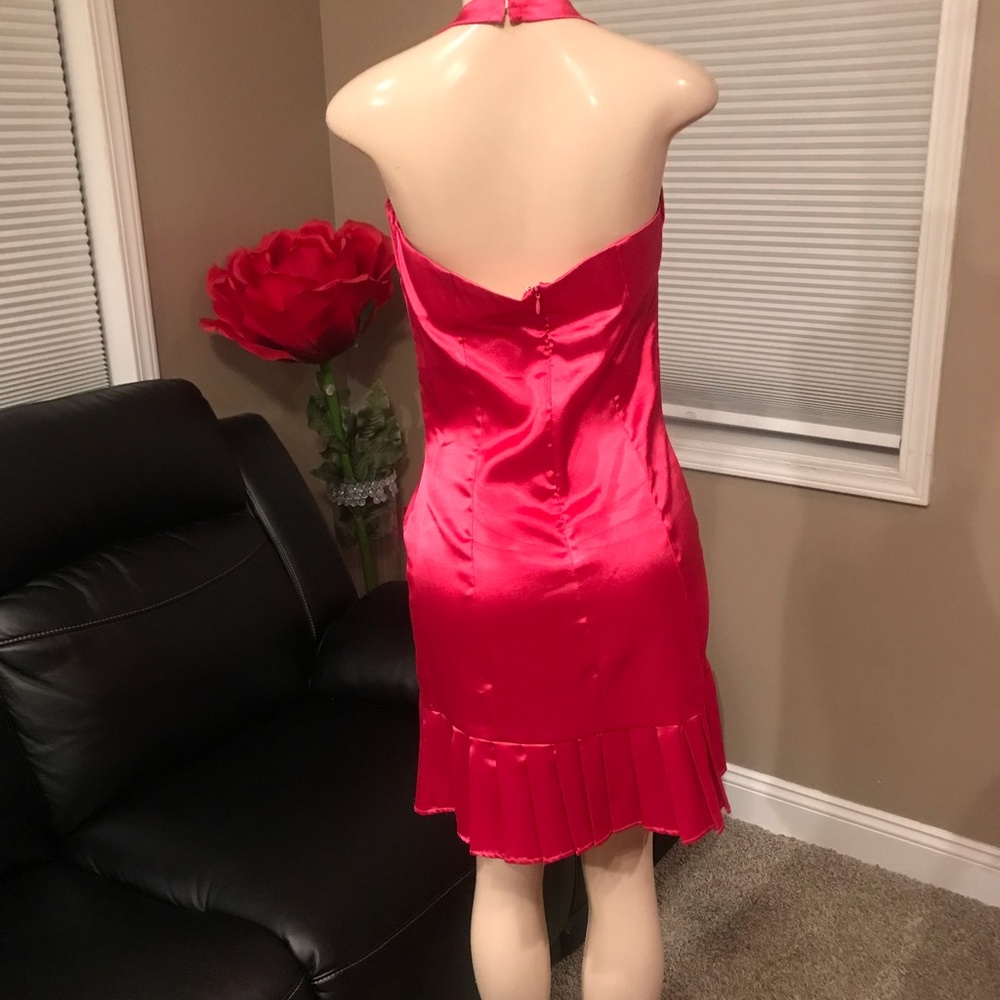 Pink ruffle dress